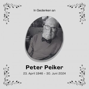 In Gedenken an Peter Peiker